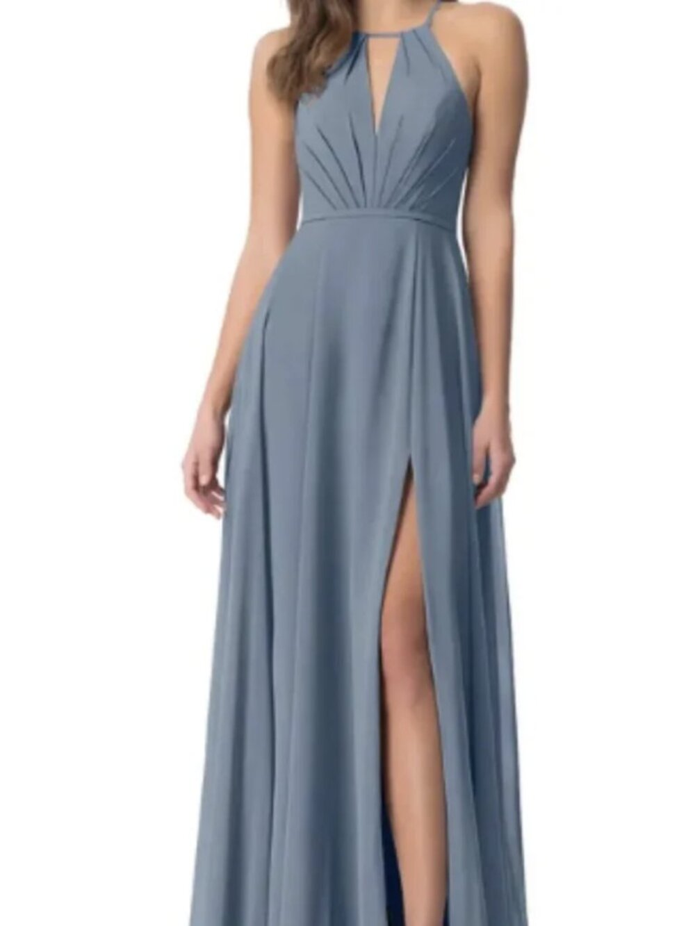 Azazie A4 Evalleen Bridesmaid Dress in Twilight